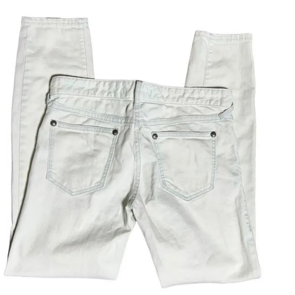 Free People Whitewash Skinny Jean Size 26